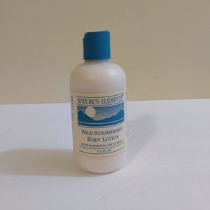 NEW Nature's Elements Body Lotion Wild Strawberry with Marshmallow Extract 8.5oz